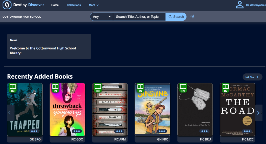 Library Media Center – Dixie High